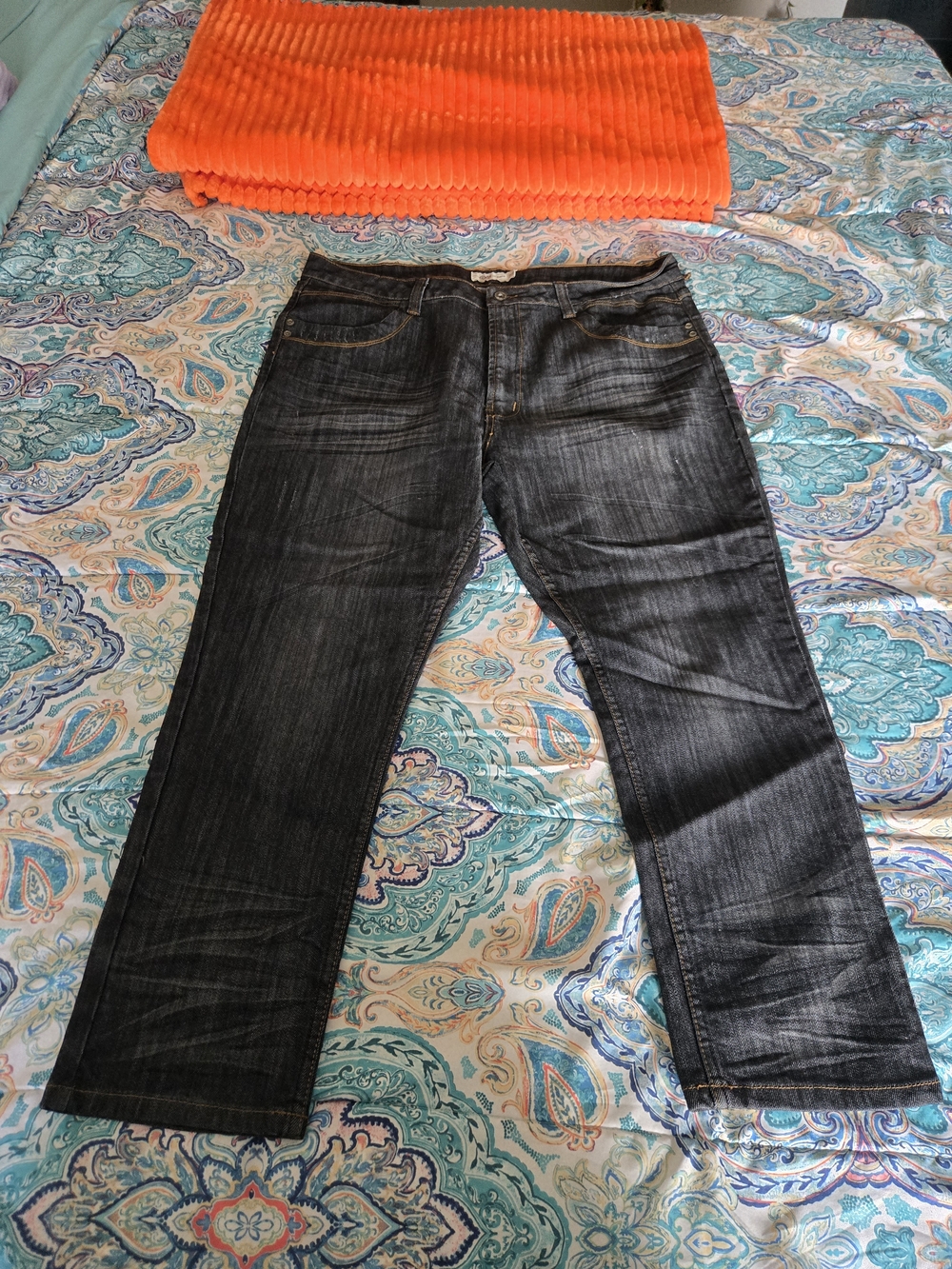 Dark Wash Straight-Leg